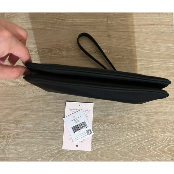 (➕ To Twincherry11’s 📦) K.S New York Black Nylon Chelsea Medium Wristlet Pouch - Picture 7 of 15